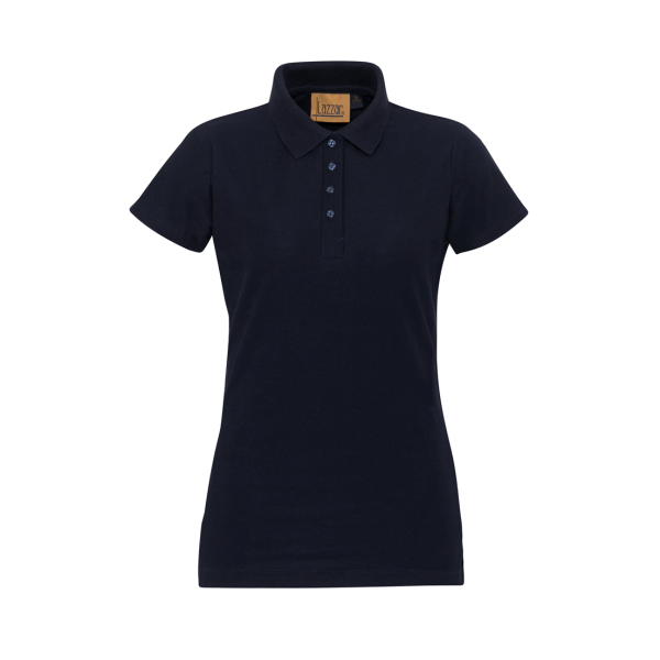 Navy Dry Fit Performance Short Sleeve Polo Shirt For Women